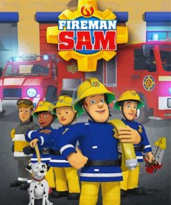 Fireman Sam Poster Diamond Painting