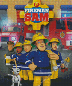 Fireman Sam Poster Diamond Painting