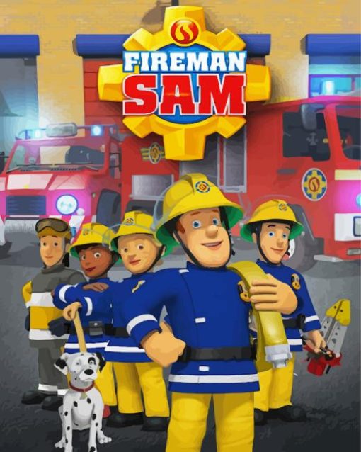 Fireman Sam Poster Diamond Painting