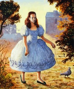 Girl With Pigeon Diamond Painting