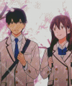 I Want To Eat Your Pancreas Characters Diamond Painting