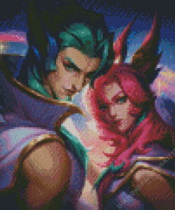 League Of Legends xayah Rakan Diamond Painting