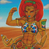 Legend Of Zelda Urbosa Character Diamond Painting