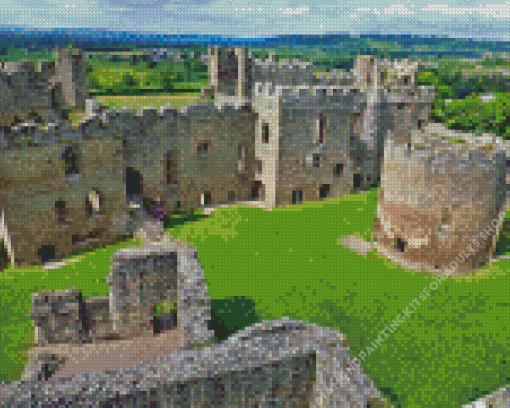 Ludlow Castle The North Range Diamond Painting