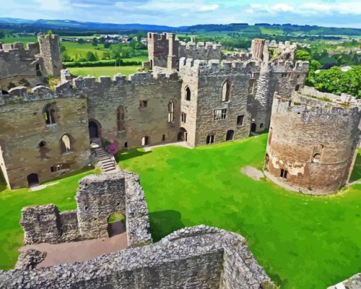 Ludlow Castle The North Range Diamond Painting