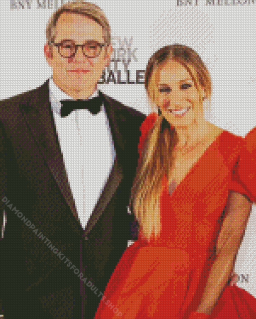 Matthew Broderick And Sarah Jessica Diamond Painting