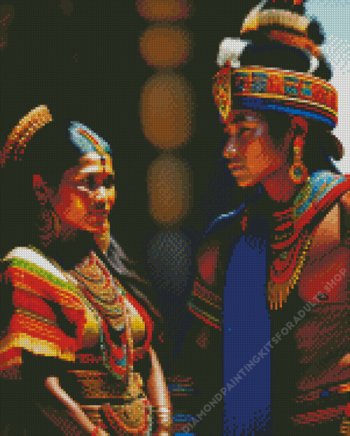 Mayan Couple Diamond Painting