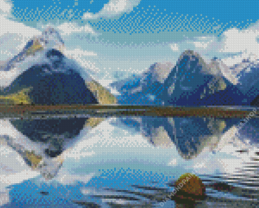 Milford Sound Landscape Diamond Painting