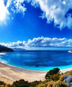 Myrtos Beach Kefalonia Diamond Painting