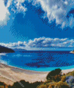 Myrtos Beach Kefalonia Diamond Painting