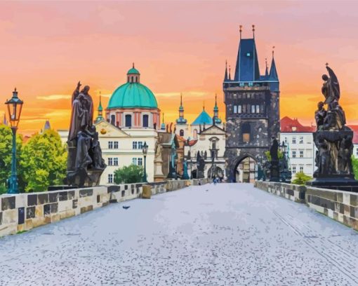 Old Town Bridge Tower Prague Diamond Painting