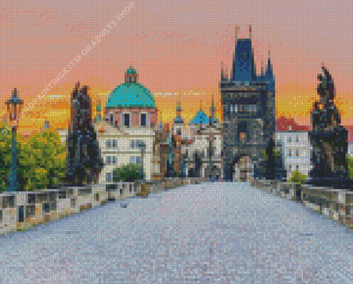 Old Town Bridge Tower Prague Diamond Painting