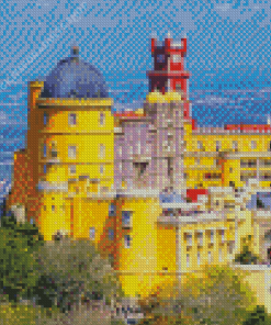 Palace of Sintra Mountains Diamond Painting