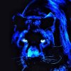 Panther Blue Animal Diamond Painting