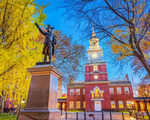 Philadelphia Independence Hall Diamond Painting