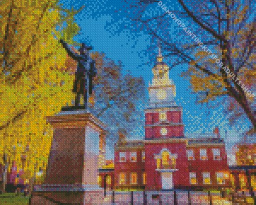 Philadelphia Independence Hall Diamond Painting