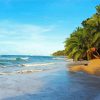 Playa Cocles Beach In Costa Rica Diamond Painting