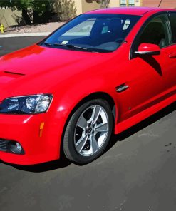 Red Pontiac G8 Diamond Painting