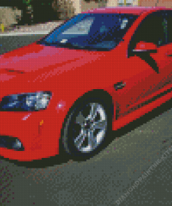 Red Pontiac G8 Diamond Painting