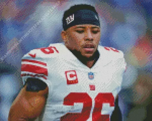 Saquon Barkley Diamond Painting