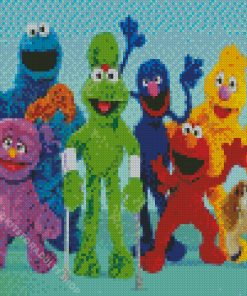 Sesame Street Characters Diamond Painting