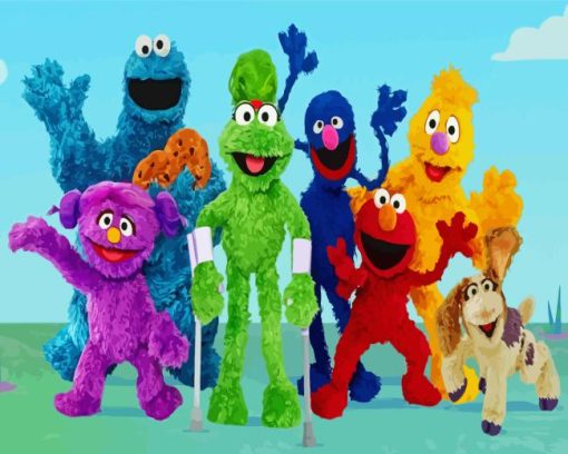 Sesame Street Characters Diamond Painting