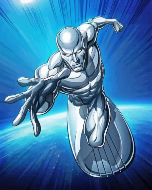 Silver Surfer Diamond Painting