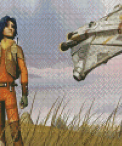 Star Wars Character Ezra Bridger Diamond Painting