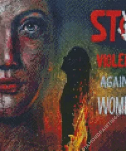 Stop Violence Against Women Diamond Painting