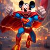 Superman Mickey Mouse Cartoon Diamond Painting