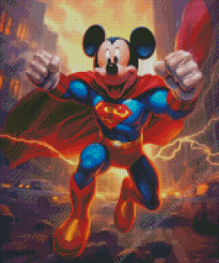 Superman Mickey Mouse Cartoon Diamond Painting