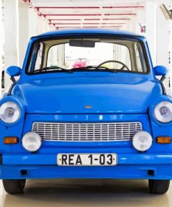 Trabant Blue Car Diamond Painting