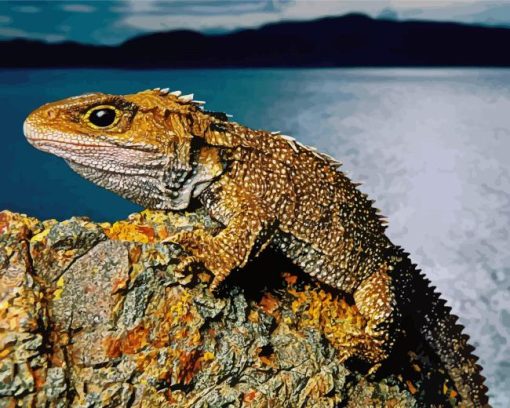 Tuatara Animal Diamond Painting