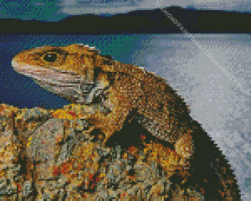 Tuatara Animal Diamond Painting