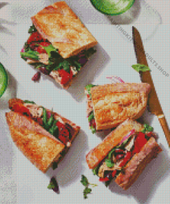 Tuna Nicoise Baguette Diamond Painting