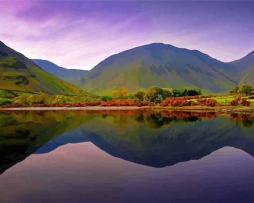 Wast Water Lake United Kingdom Diamond Painting