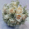 White Roses Bouquet Diamond Painting