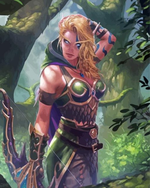 World of War Alleria Windrunner Diamond Painting