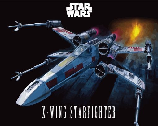 X Wing Starfighter Diamond Painting