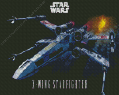 X Wing Starfighter Diamond Painting