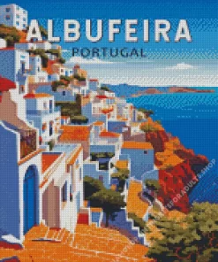 Albufeira Portugal Poster Diamond Painting