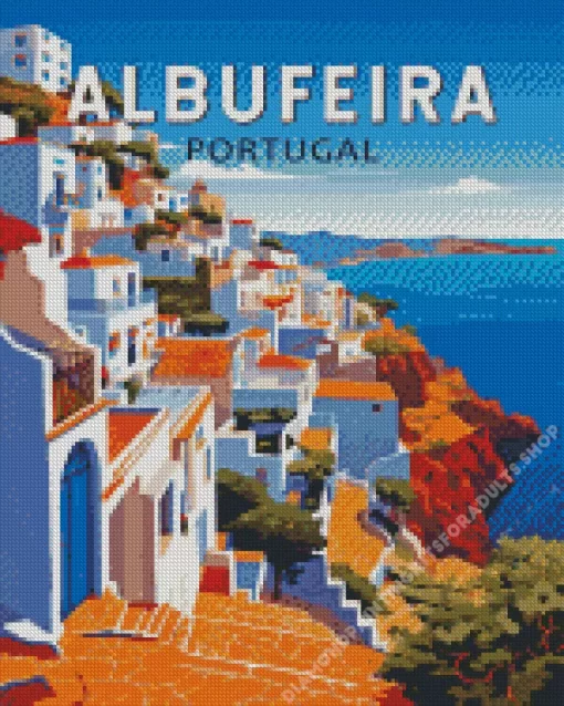 Albufeira Portugal Poster Diamond Painting