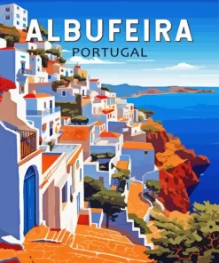 Albufeira Portugal Poster Diamond Painting