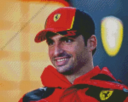 Carlos Sainz Diamond Painting