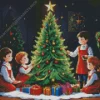 Cartoon Christmas Children Diamond Painting