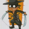 Cartoon Zorro Diamond Painting