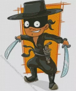 Cartoon Zorro Diamond Painting