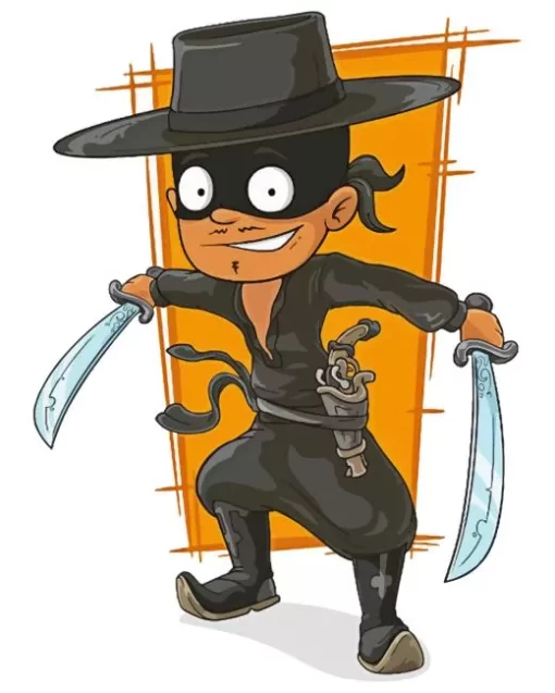 Cartoon Zorro Diamond Painting