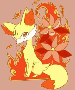 Fennekin Pokemon Diamond Painting