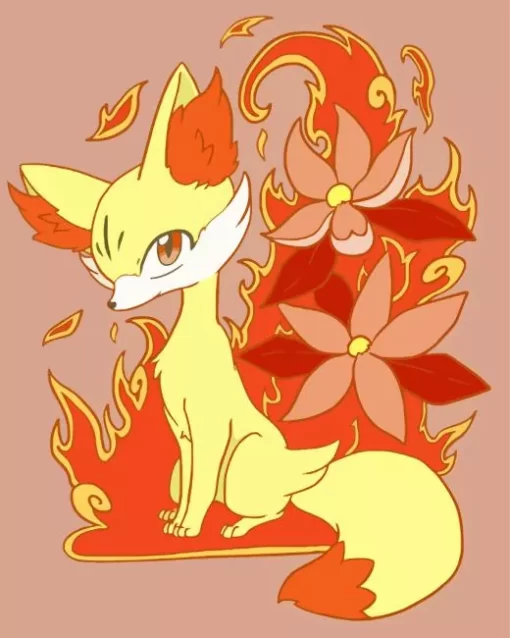 Fennekin Pokemon Diamond Painting